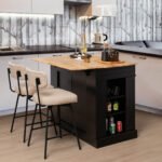 Extendable_Kitchen_Island_with_Adjustable_Shelves_Black-1